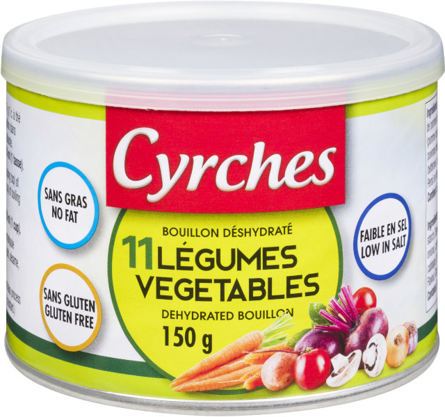 Bouillon de légumes déshydraté Cyrches