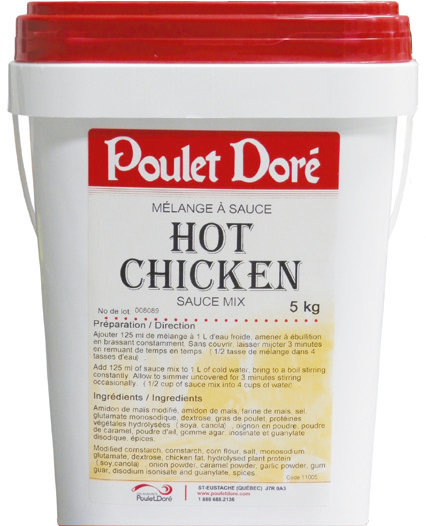 Poulet Doré - Sauce à hot chicken sans gluten